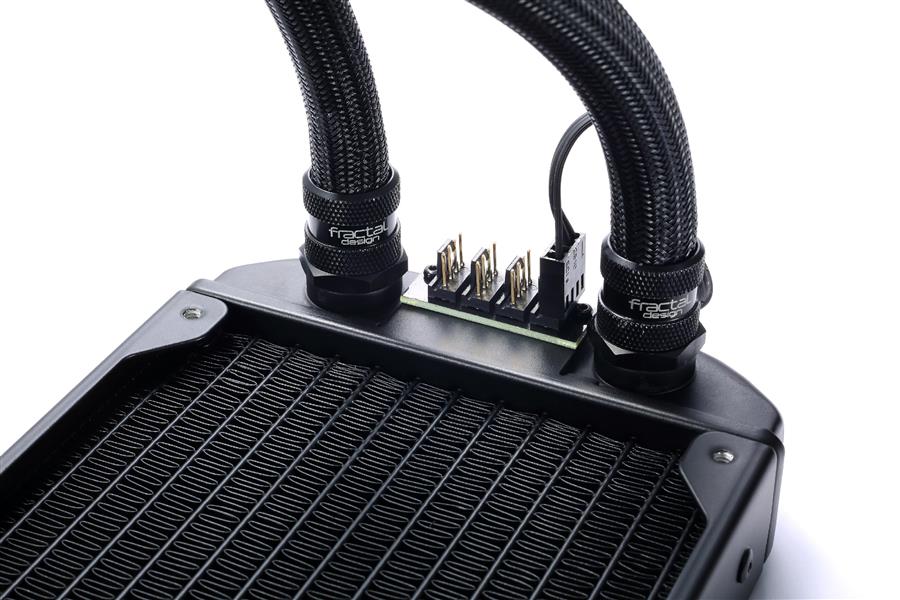 Fractal Design Celsius S36 Water Cooling Unit Black white fan blades AIO 360mm 3x120mm PWM Fan Standard G 1 4 Thread LGA1700 and AM5 compatible