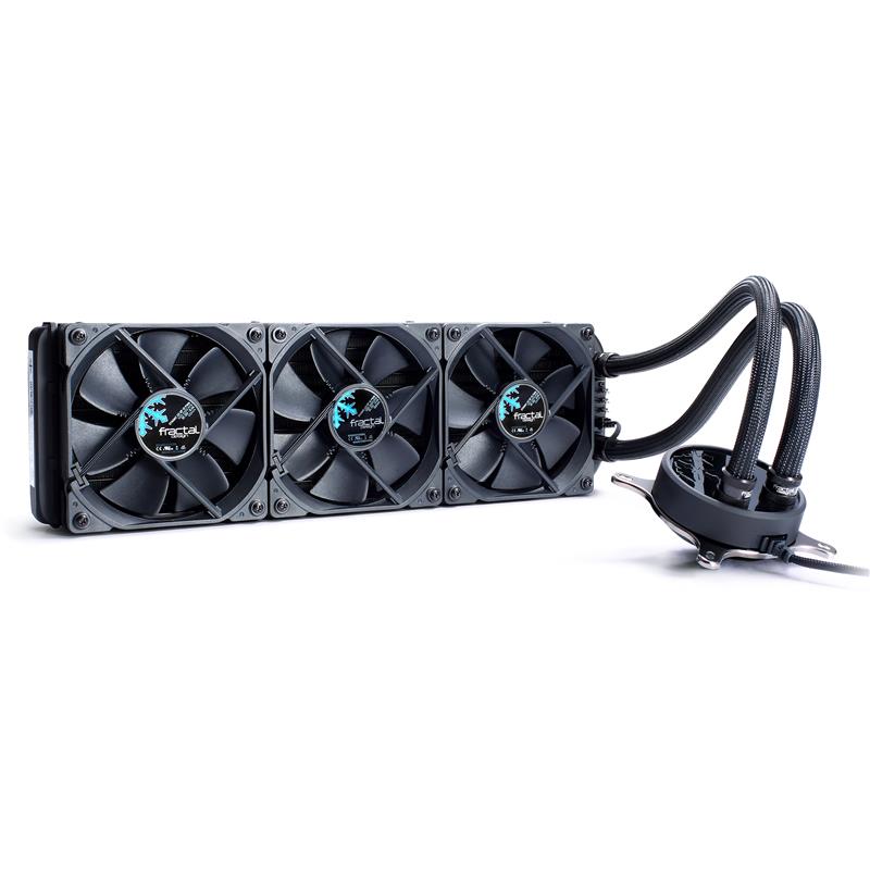 Fractal Design Celsius S36 Water Cooling Unit Blackout black fan blades AIO 360mm 3x120mm PWM Fan Standard G 1 4 Thread LGA1700 and AM5 compatible