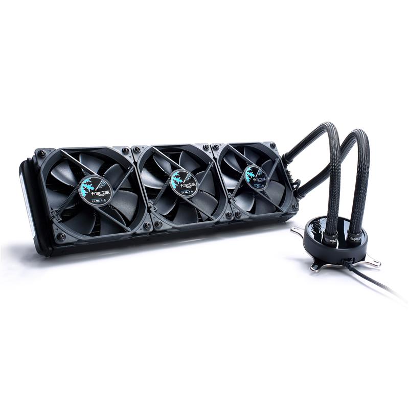 Fractal Design Celsius S36 Water Cooling Unit Blackout black fan blades AIO 360mm 3x120mm PWM Fan Standard G 1 4 Thread LGA1700 and AM5 compatible