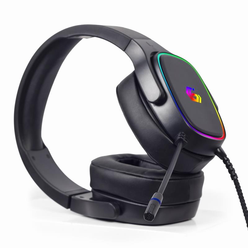 USB 7 1 Surround Gaming Headset met RGB-lichteffect