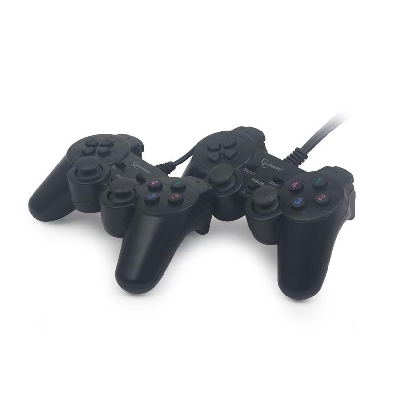 Gembird USB gamepad met vibratie - set van 2 stuks