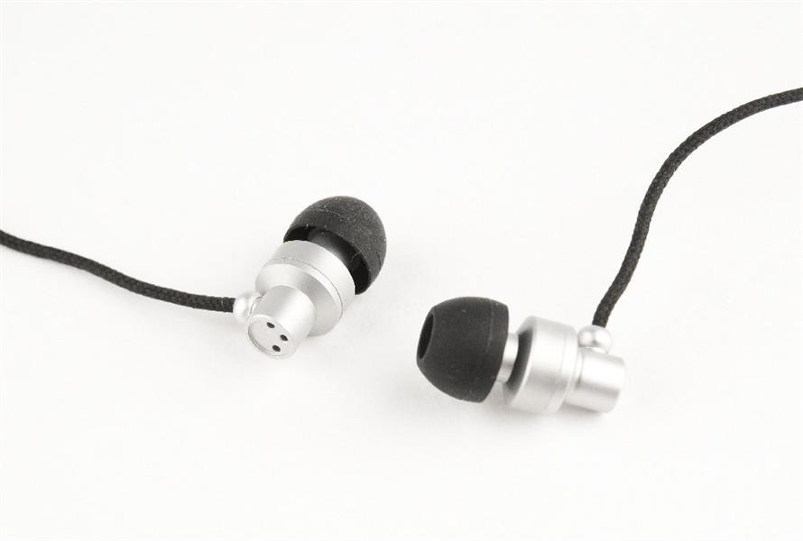 In-Ear oordopjes Paris zilver met microfoon