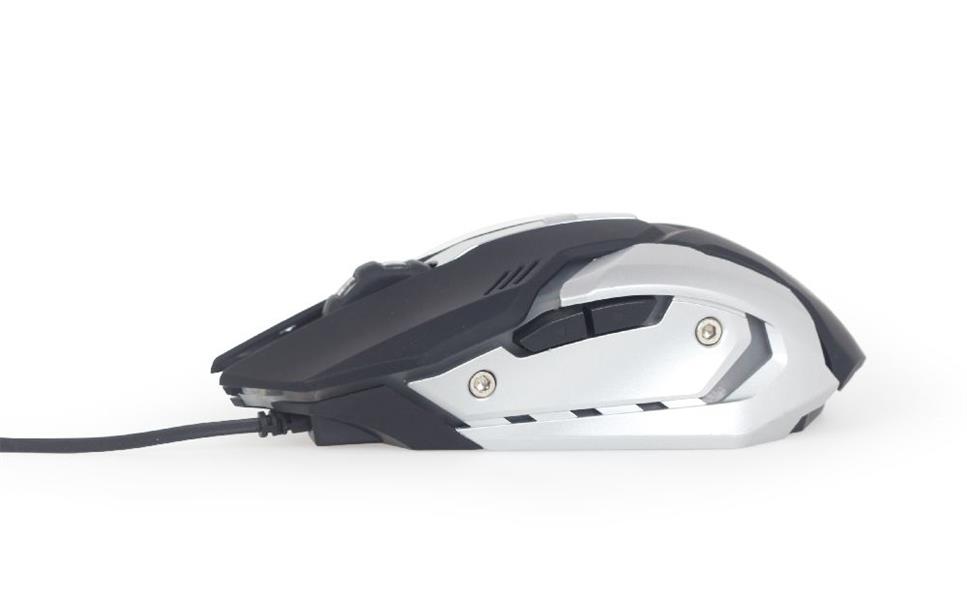 Gembird Gaming muis USB programmeerbaar 1200 - 3200 dpi instelbaar 7 color RGB led *USBAM
