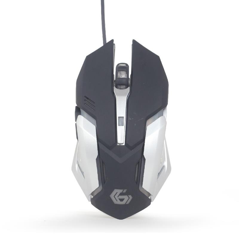 Gembird Gaming muis USB programmeerbaar 1200 - 3200 dpi instelbaar 7 color RGB led *USBAM