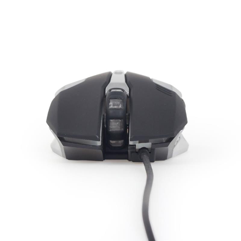 Gembird Gaming muis USB programmeerbaar 1200 - 3200 dpi instelbaar 7 color RGB led *USBAM