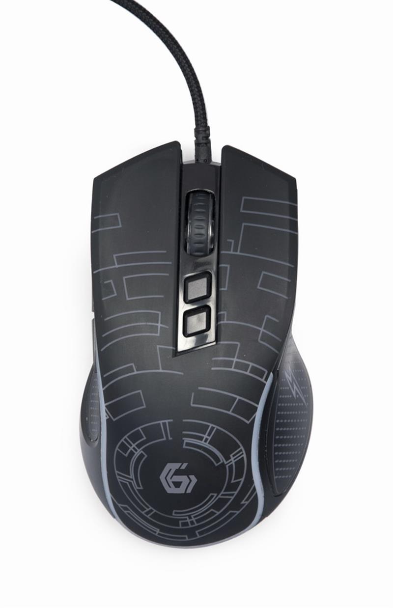 USB LED gaming mouse zwart