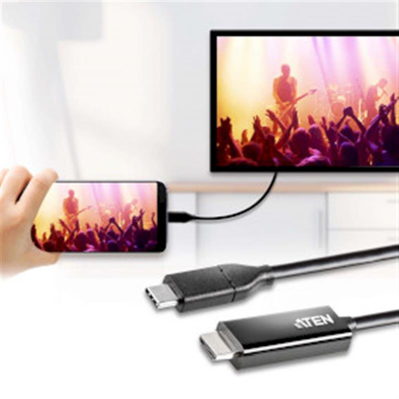 ATEN USB-C naar 4K HDMI-converter (2,7 m)