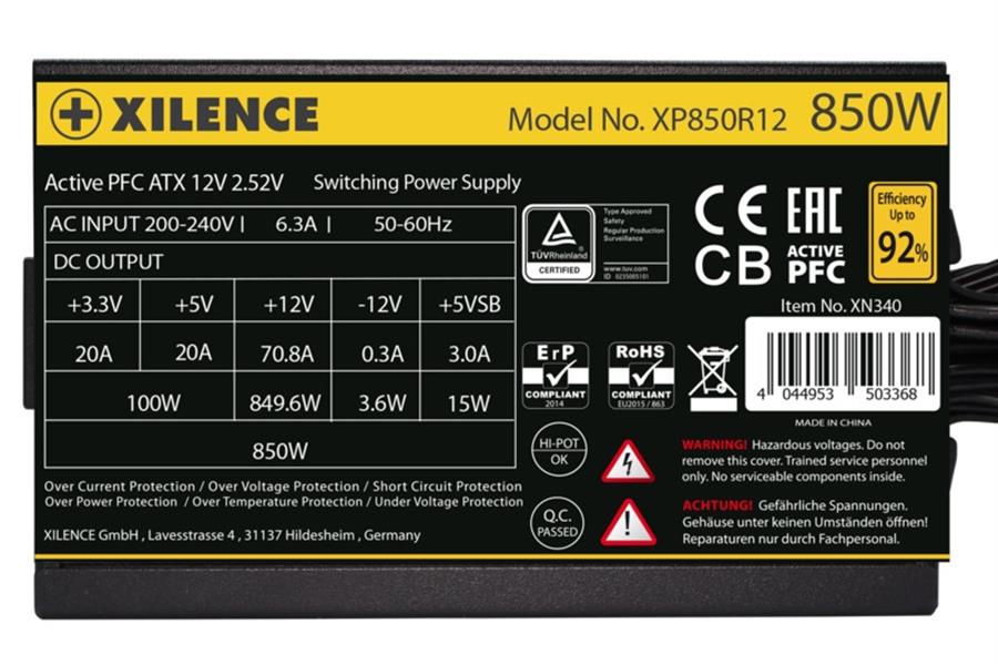 XILENCE GAMING GOLD Series 850W 80 GOLD