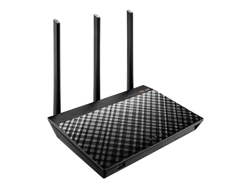 ASUS RT-AC66U B1 draadloze router Dual-band (2.4 GHz / 5 GHz) Gigabit Ethernet Zwart