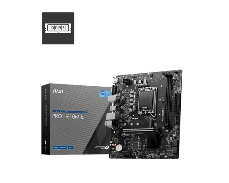 MSI PRO H610M-E moederbord Intel H610 LGA 1700 micro ATX