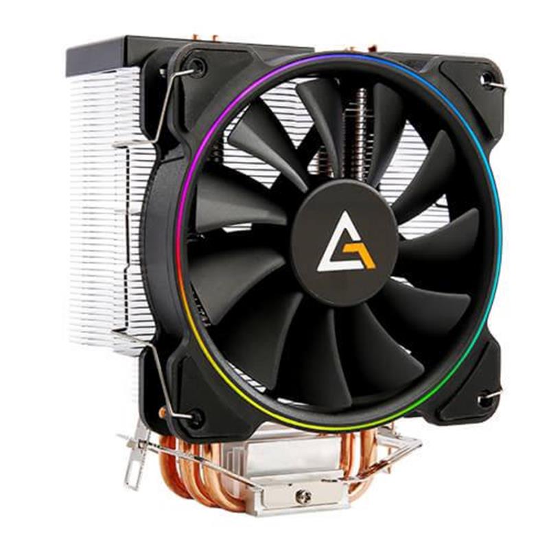 Antec A400 Processor Koeler 12 cm Zwart, Koper, Metallic / RGB