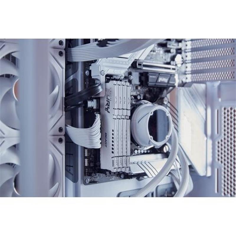 Kingston Technology FURY Beast 32GB 6400MT/s DDR5 CL32 DIMM White XMP