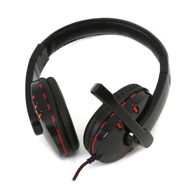 Freestyle FH-5401 Headset Bedraad Hoofdband Oproepen/muziek USB Type-A Zwart, Rood