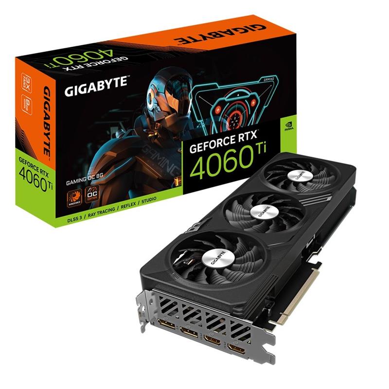 Gigabyte GeForce RTX­­ 4060 Ti GAMING OC 8G NVIDIA GeForce RTX 4060 Ti 8 GB GDDR6