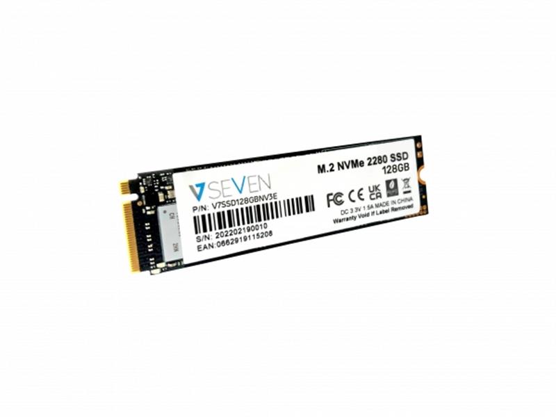 V7 V7SSD128GBNV3E internal solid state drive M.2 128 GB SATA III 3D TLC NVMe