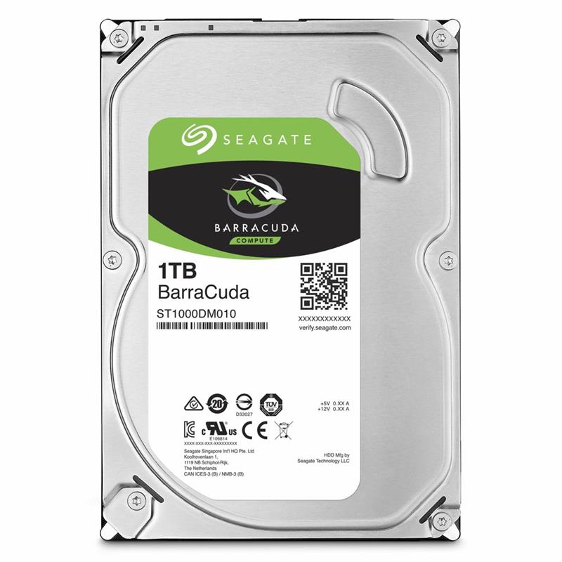 Seagate Barracuda ST1000DM010 interne harde schijf 3.5"" 1000 GB SATA III