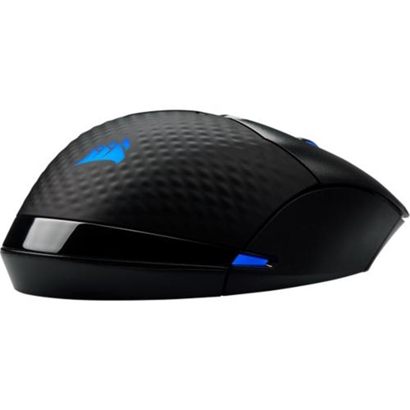 Corsair DARK CORE RGB PRO muis RF Wireless Bluetooth USB Type-A Optisch 18000 DPI Rechtshandig