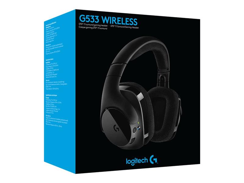 Logitech Headset G533 WL Gaming 7.1 USB  ohrumschließend, kabellos