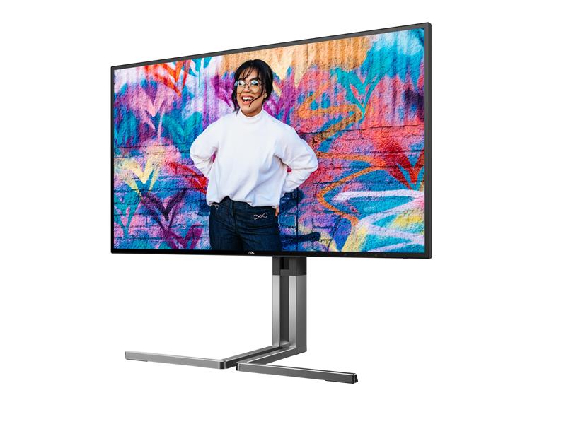 AOC U27U3CV computer monitor 68,6 cm (27"") 3840 x 2160 Pixels 4K Ultra HD LCD Zwart