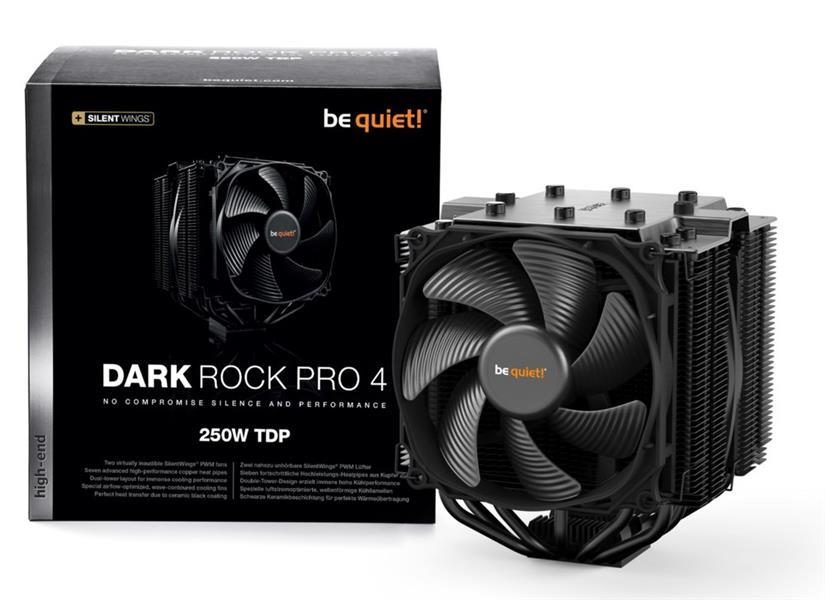 be quiet! Dark Rock Pro 4 Processor Koeler 120/135 mm Zwart