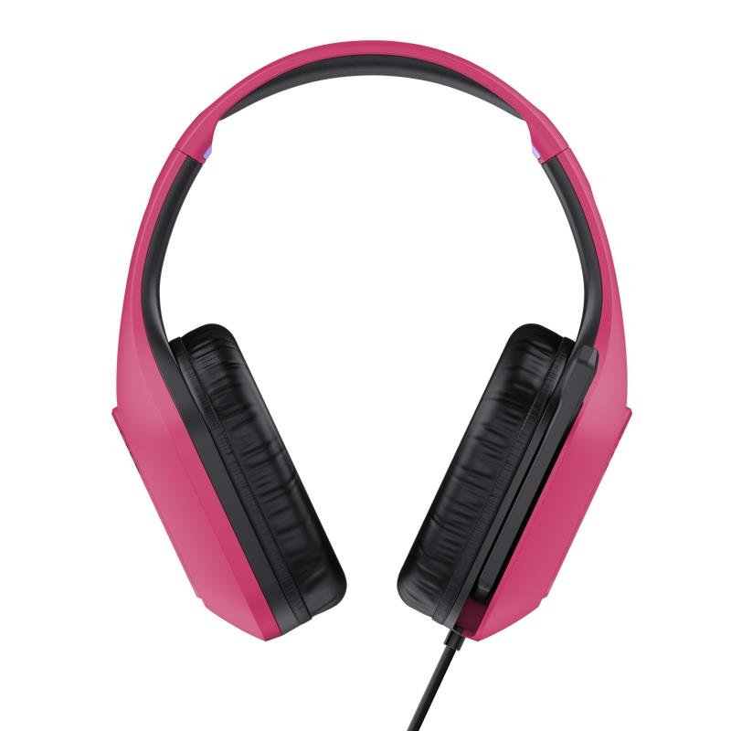 Trust GXT 415P Zirox Headset Bedraad Hoofdband Gamen Roze