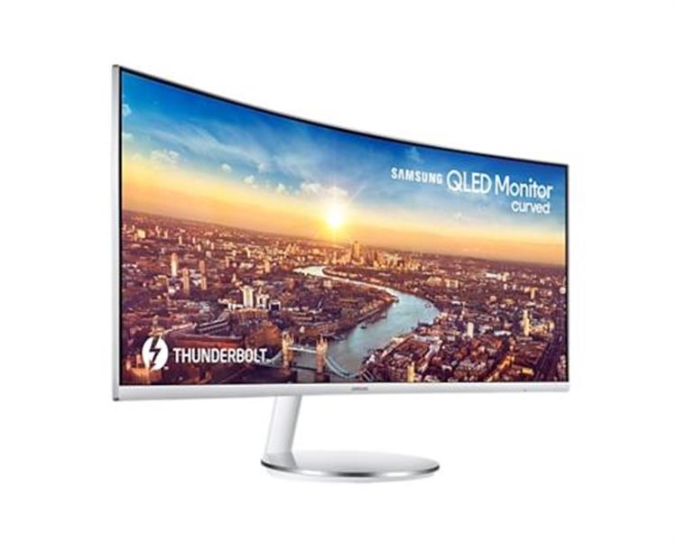 Samsung C34J791WTP 86,4 cm (34"") 3440 x 1440 Pixels UltraWide Quad HD QLED Zilver, Wit