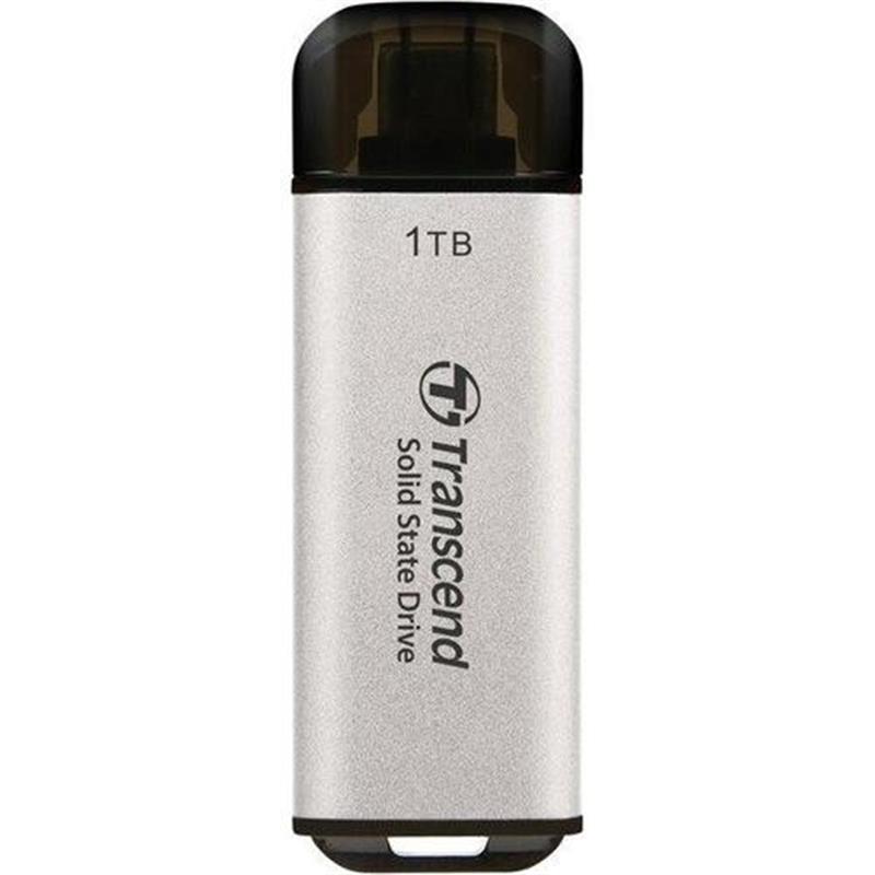 Transcend ESD300S External SSD 1 TB USB Type-C 10 Gbps 1050 950 MB s Silver