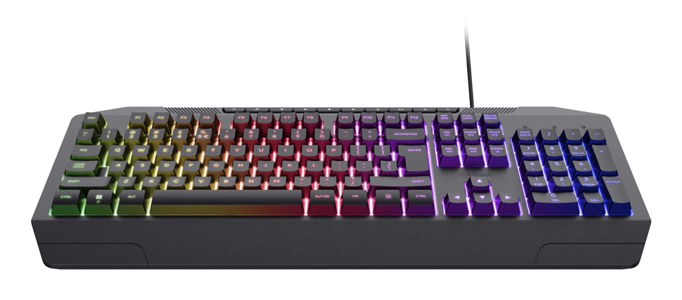 Trust GXT 836 Evocx toetsenbord USB AZERTY Belgisch Zwart