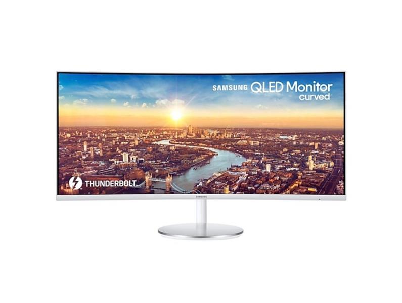 Samsung C34J791WTP 86,4 cm (34"") 3440 x 1440 Pixels UltraWide Quad HD QLED Zilver, Wit