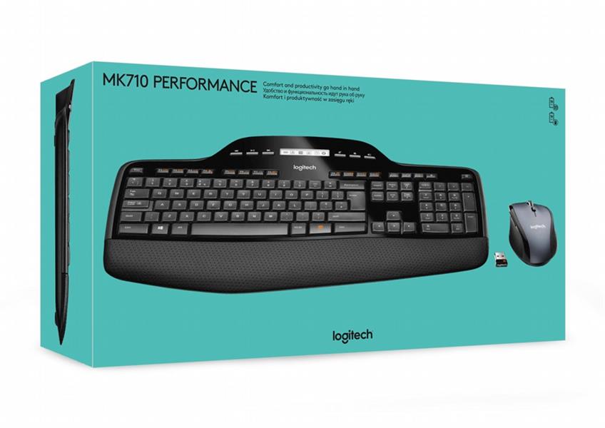 Logitech MK710 toetsenbord RF Draadloos QWERTY US International Zwart