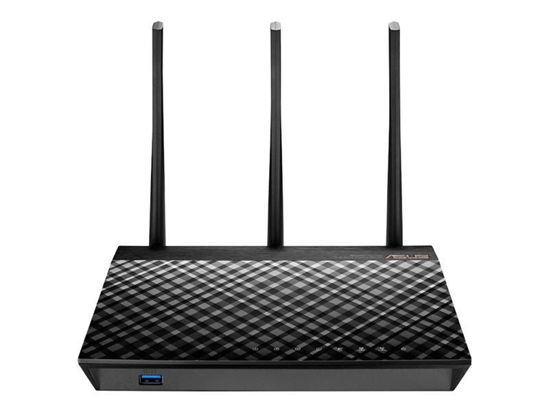 ASUS RT-AC66U B1 draadloze router Dual-band (2.4 GHz / 5 GHz) Gigabit Ethernet Zwart