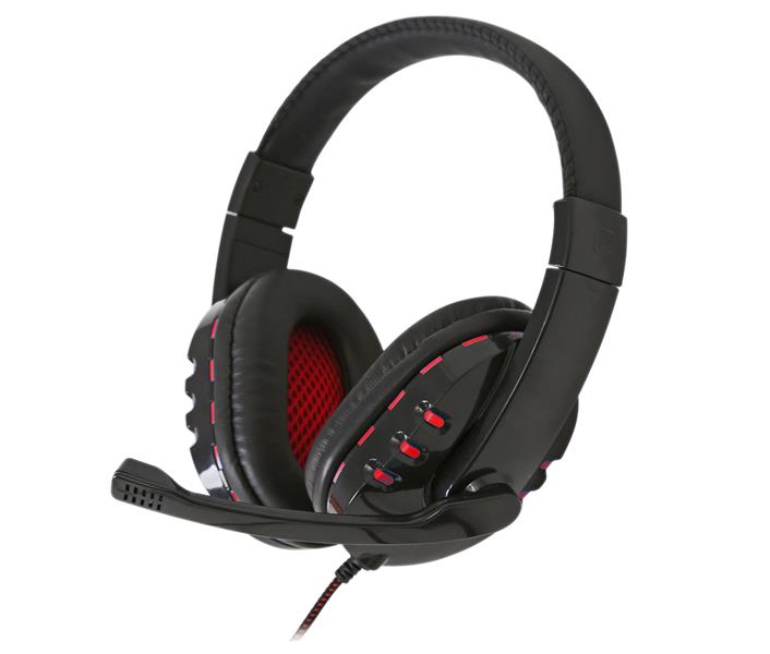 Freestyle FH-5401 Headset Bedraad Hoofdband Oproepen/muziek USB Type-A Zwart, Rood
