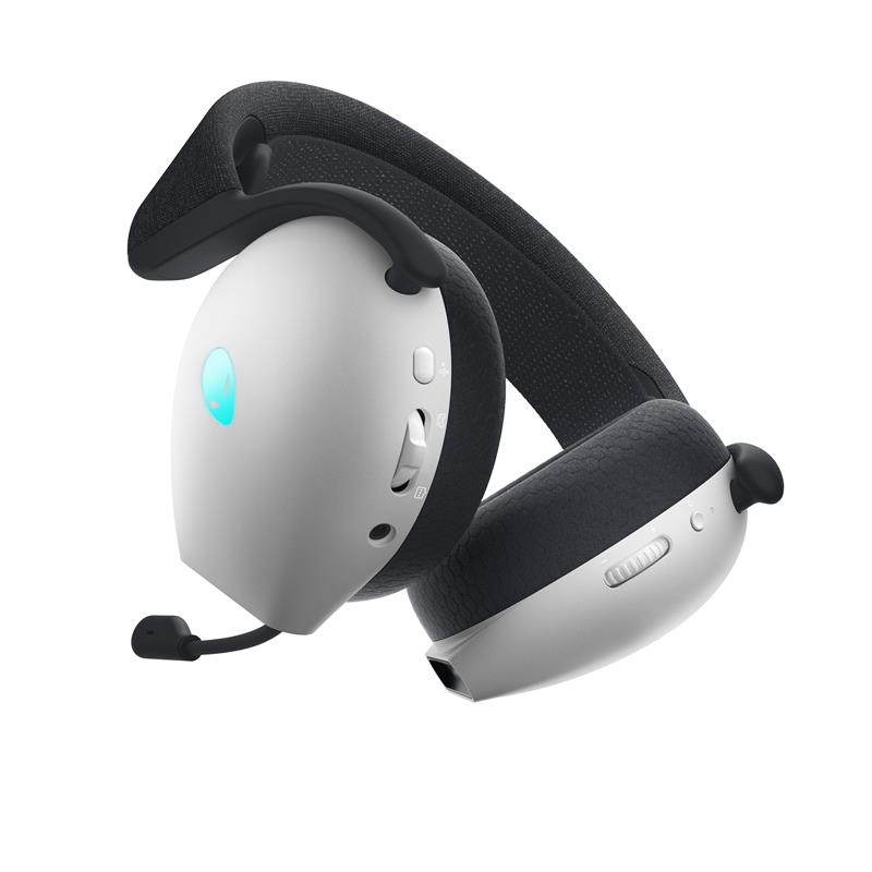 Alienware AW720H Headset Bedraad en draadloos Hoofdband Gamen USB Type-C Zwart, Wit