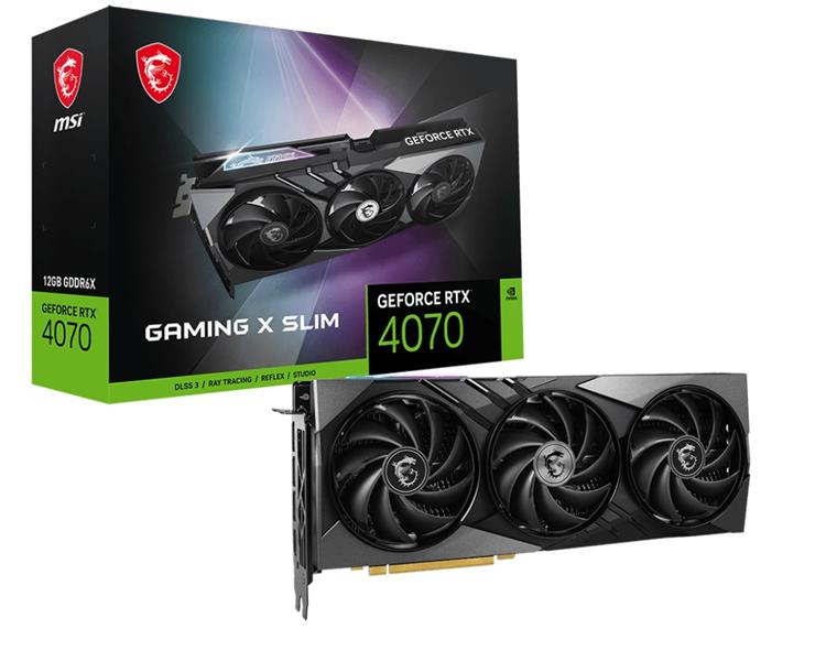 VGA GeForce RTX 4070 GAMING X SLIM 12G