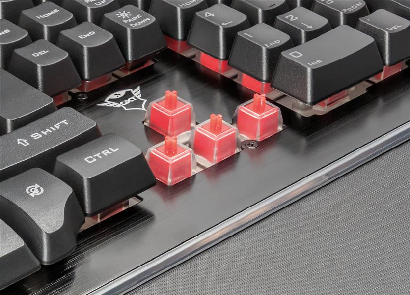 Trust GXT 860 Thura - Semi-Mechanisch Gaming Toetsenbord - Qwerty