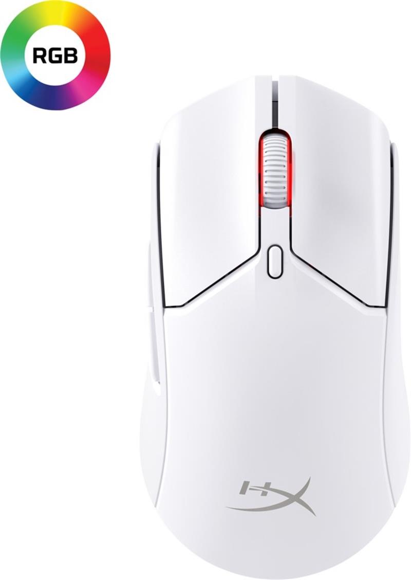 HyperX Pulsefire Haste 2 - draadloze gamingmuis (wit)