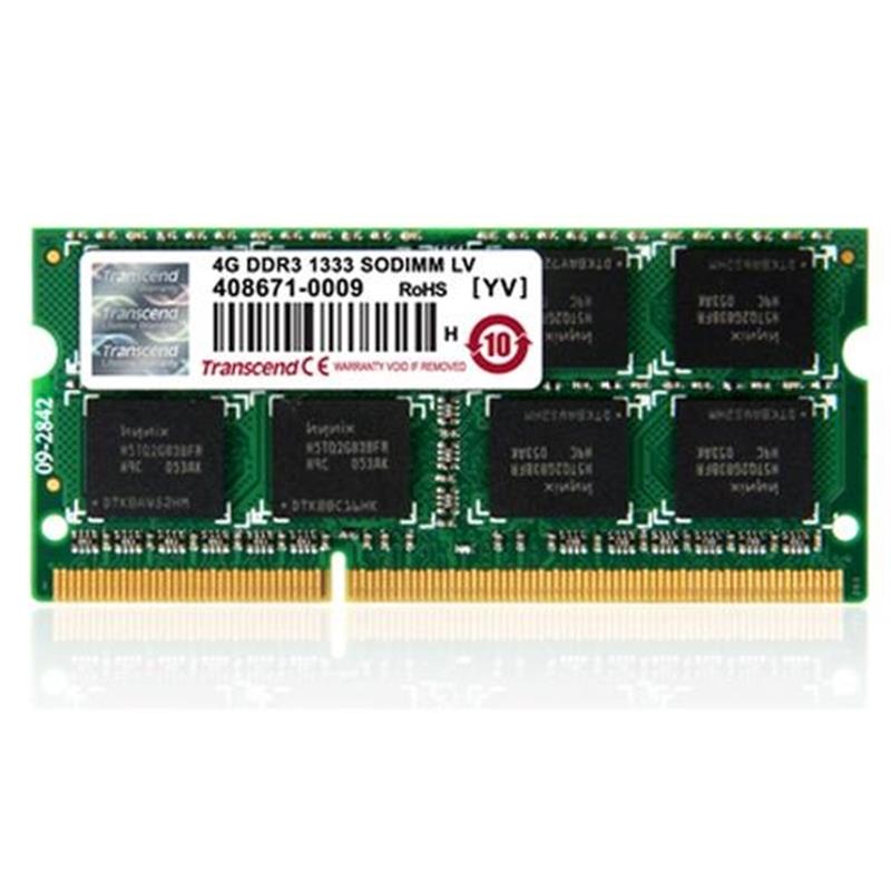 Transcend 4GB DDR3 1333 geheugenmodule 1 x 8 GB 1333 MHz