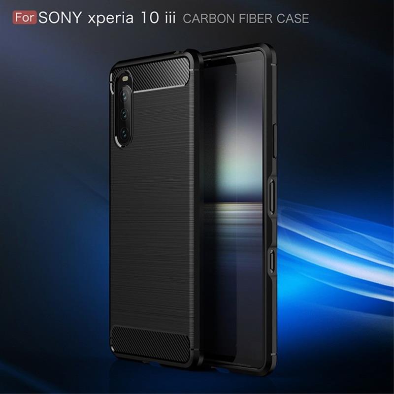 Sony Xperia 10 III Rugged Soft TPU Case - Black